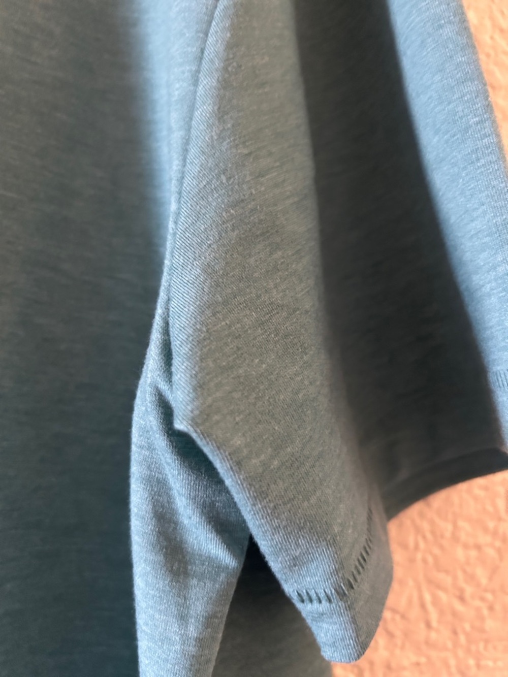 Lands' End Men's Teal Short-Sleeve Crew Tee - Picture 3 of 6